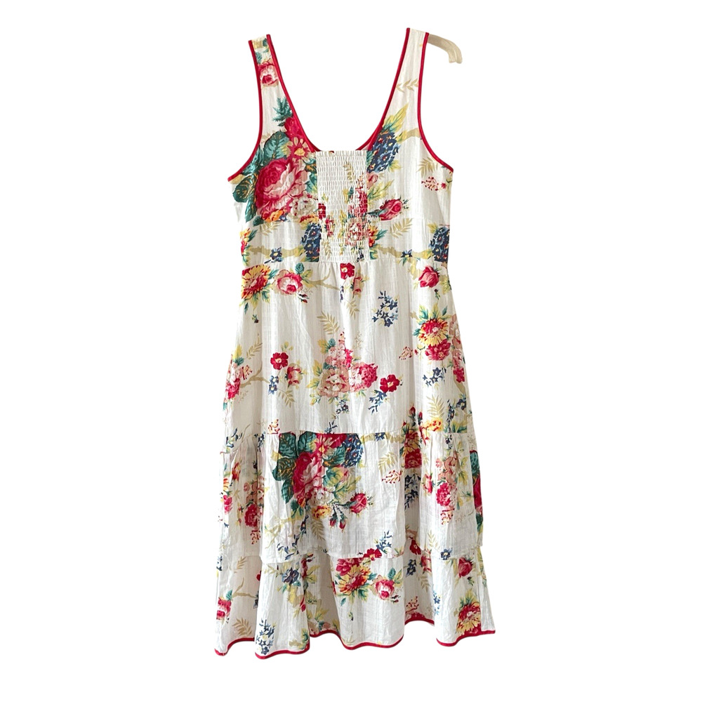 BETSEY JOHNSON Riviera Women’s Size Large Floral Sleeveless Slit Midi Dress NEW - Picture 8 of 12